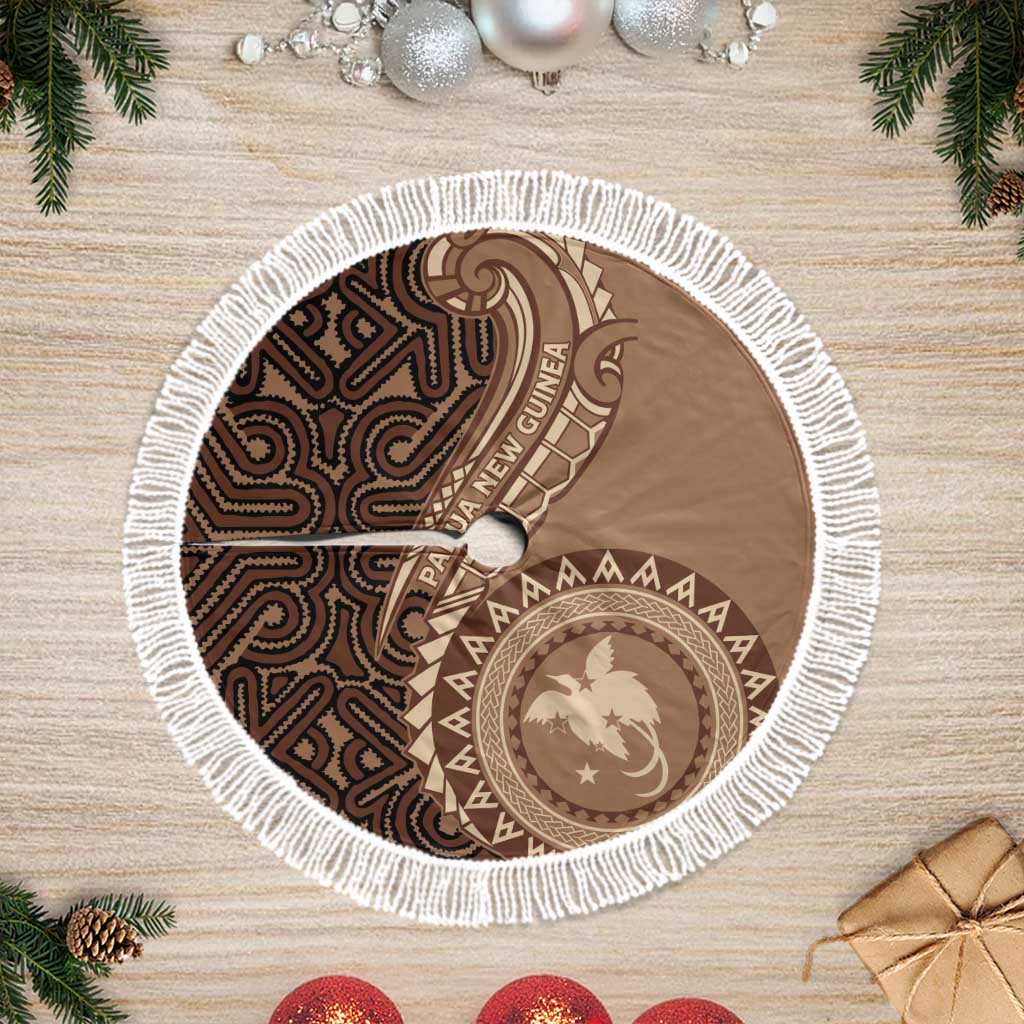 Papua New Guinea Oro Tapa Motif Tree Skirt Classic