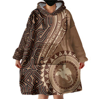 Papua New Guinea Oro Tapa Motif Wearable Blanket Hoodie Classic LT7 - Polynesian Pride