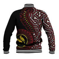 Papua New Guinea Oro Tapa Motif Baseball Jacket Special LT7 - Polynesian Pride