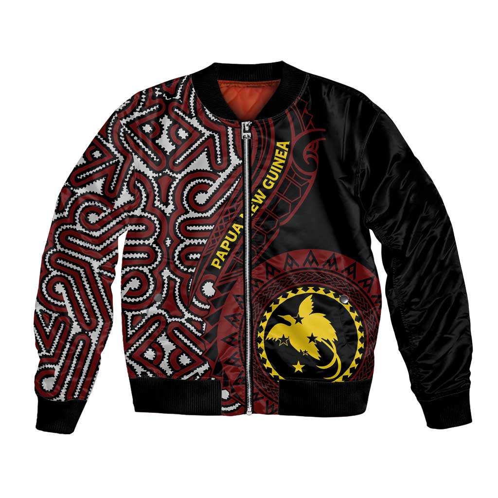 Papua New Guinea Oro Tapa Motif Bomber Jacket Special