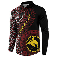 Papua New Guinea Oro Tapa Motif Button Sweatshirt Special LT7 - Polynesian Pride
