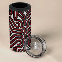 Papua New Guinea Oro Tapa Motif 4 in 1 Can Cooler Tumbler Special