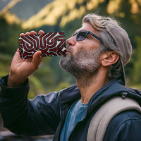 Papua New Guinea Oro Tapa Motif 4 in 1 Can Cooler Tumbler Special