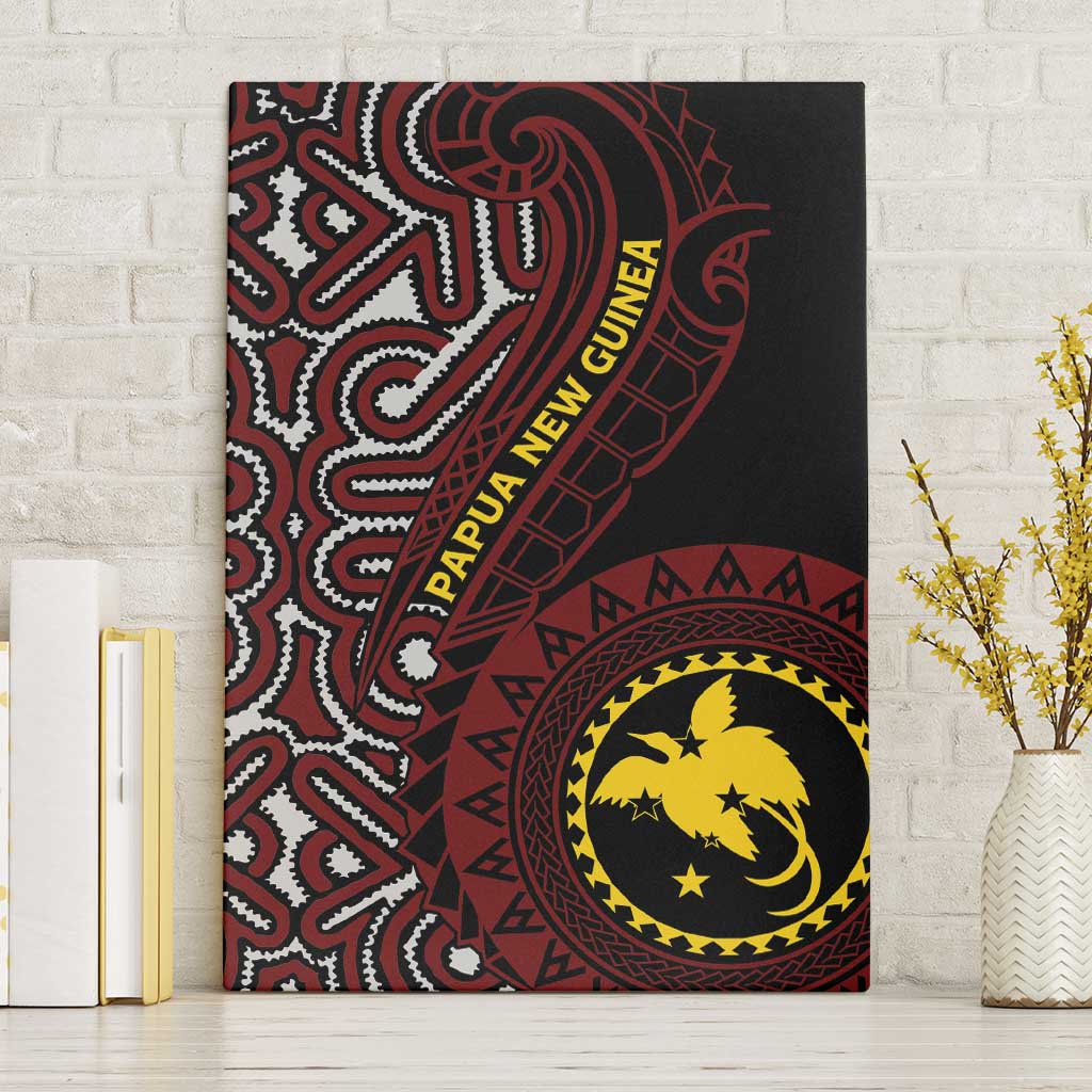 Papua New Guinea Oro Tapa Motif Canvas Wall Art Special