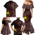 Papua New Guinea Oro Tapa Motif Family Matching Mermaid Dress and Hawaiian Shirt Special