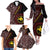 Papua New Guinea Oro Tapa Motif Family Matching Off The Shoulder Long Sleeve Dress and Hawaiian Shirt Special