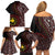 Papua New Guinea Oro Tapa Motif Family Matching Off Shoulder Short Dress and Hawaiian Shirt Special