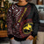 Papua New Guinea Oro Tapa Motif Kid Ugly Christmas Sweater Special