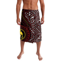 Papua New Guinea Oro Tapa Motif Lavalava Special LT7 Black - Polynesian Pride