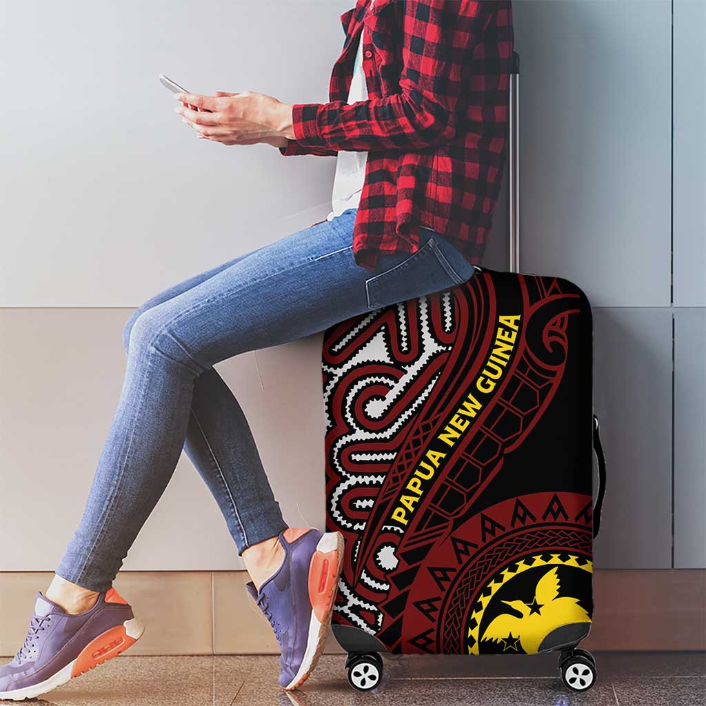 Papua New Guinea Oro Tapa Motif Luggage Cover Special