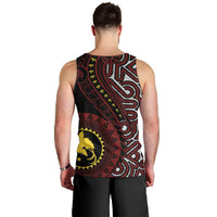 Papua New Guinea Oro Tapa Motif Men Tank Top Special LT7 - Polynesian Pride