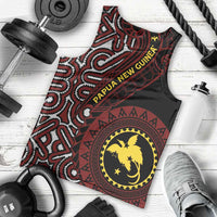 Papua New Guinea Oro Tapa Motif Men Tank Top Special LT7 - Polynesian Pride