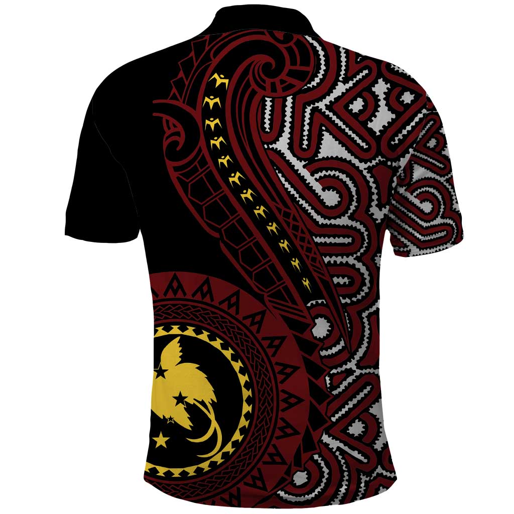 Papua New Guinea Oro Tapa Motif Polo Shirt Special