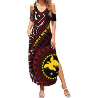 Papua New Guinea Oro Tapa Motif Summer Maxi Dress Special
