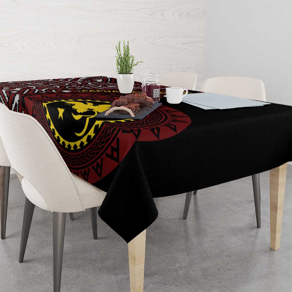 Papua New Guinea Oro Tapa Motif Tablecloth Special LT7 - Polynesian Pride