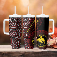 Papua New Guinea Oro Tapa Motif Tumbler With Handle Special LT7 - Polynesian Pride