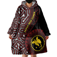 Papua New Guinea Oro Tapa Motif Wearable Blanket Hoodie Special LT7 - Polynesian Pride