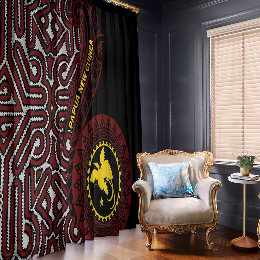 Papua New Guinea Oro Tapa Motif Window Curtain Special LT7 - Polynesian Pride