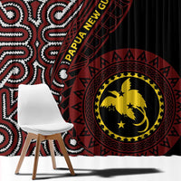 Papua New Guinea Oro Tapa Motif Window Curtain Special LT7 - Polynesian Pride