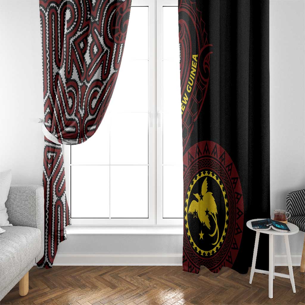 Papua New Guinea Oro Tapa Motif Window Curtain Special LT7 - Polynesian Pride
