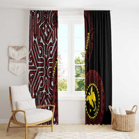 Papua New Guinea Oro Tapa Motif Window Curtain Special LT7 - Polynesian Pride