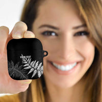 New Zealand Lawn Bowls Personalized AirPods Case Wrap-Around Silver Fern - Polynesian Pride