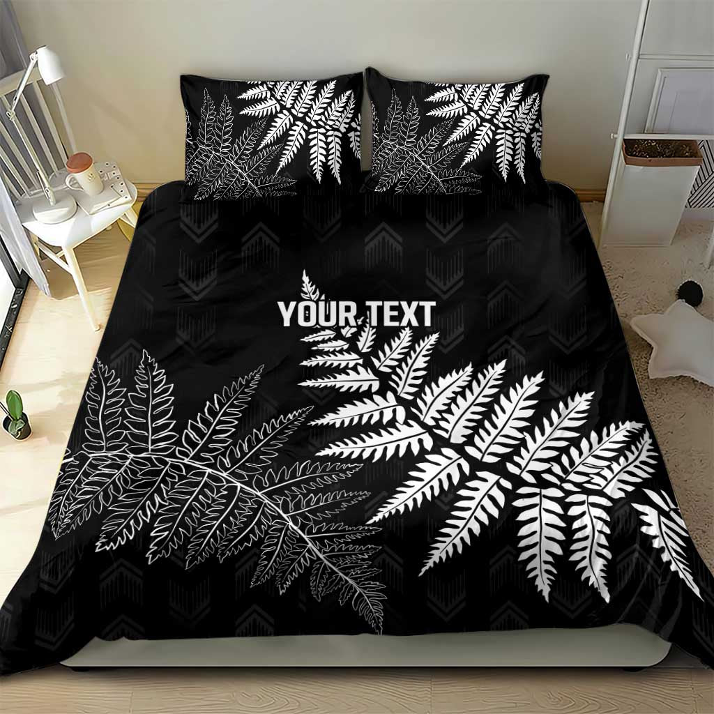 New Zealand Lawn Bowls Personalized Bedding Set Wrap-Around Silver Fern - Polynesian Pride