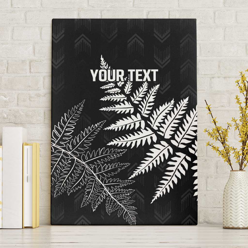 New Zealand Lawn Bowls Personalized Canvas Wall Art Wrap-Around Silver Fern - Polynesian Pride