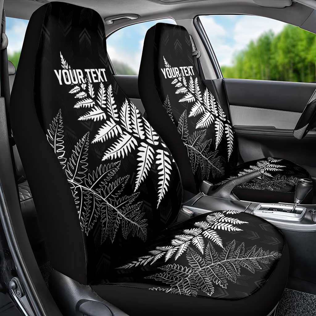 New Zealand Lawn Bowls Personalized Car Seat Cover Wrap-Around Silver Fern - Polynesian Pride