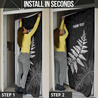 New Zealand Lawn Bowls Personalized Door Cover Wrap-Around Silver Fern - Polynesian Pride