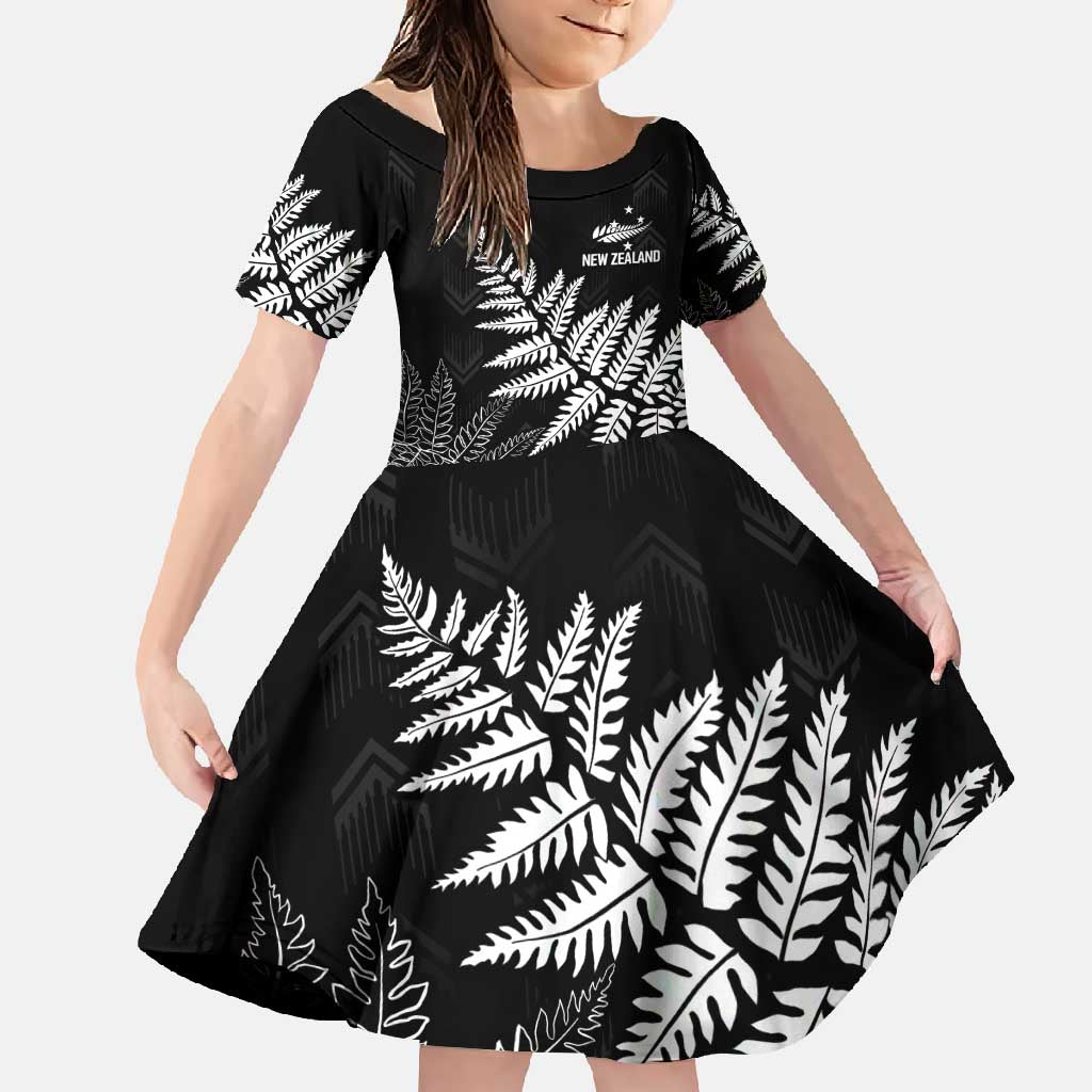 New Zealand Lawn Bowls Personalized Family Matching Summer Maxi Dress and Hawaiian Shirt Wrap-Around Silver Fern - Polynesian Pride