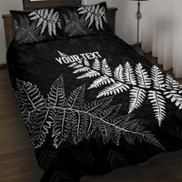 New Zealand Lawn Bowls Personalized Quilt Bed Set Wrap-Around Silver Fern - Polynesian Pride