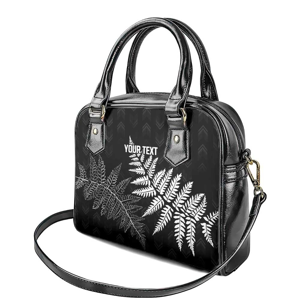 New Zealand Lawn Bowls Personalized Shoulder Handbag Wrap-Around Silver Fern - Polynesian Pride