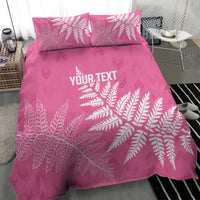 New Zealand Lawn Bowls Breast Cancer Personalized Bedding Set Wrap-Around Silver Fern - Polynesian Pride