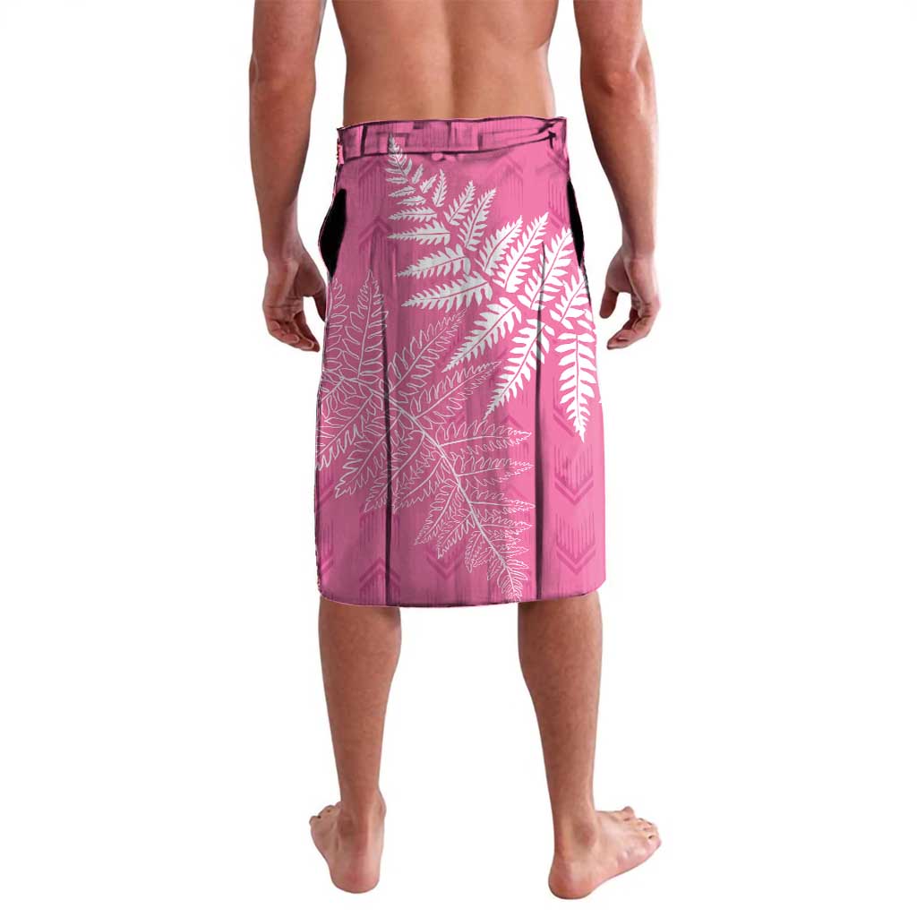 New Zealand Lawn Bowls Breast Cancer Personalized Lavalava Wrap-Around Silver Fern - Polynesian Pride