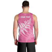 New Zealand Lawn Bowls Breast Cancer Personalized Men Tank Top Wrap-Around Silver Fern - Polynesian Pride