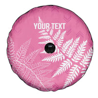 New Zealand Lawn Bowls Breast Cancer Personalized Spare Tire Cover Wrap-Around Silver Fern - Polynesian Pride