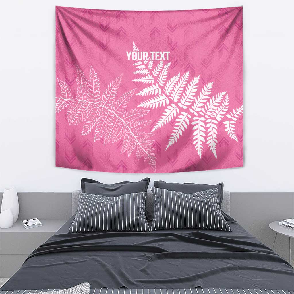 New Zealand Lawn Bowls Breast Cancer Personalized Tapestry Wrap-Around Silver Fern - Polynesian Pride