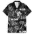 Aloha Vintage Quilt Family Matching Long Sleeve Bodycon Dress and Hawaiian Shirt Hawaiian Seamless - Black LT7 Dad's Shirt - Short Sleeve Black - Polynesian Pride