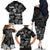 Aloha Vintage Quilt Family Matching Off Shoulder Long Sleeve Dress and Hawaiian Shirt Hawaiian Seamless - Black LT7 - Polynesian Pride