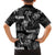 Aloha Vintage Quilt Family Matching Puletasi Dress and Hawaiian Shirt Hawaiian Seamless - Black LT7 - Polynesian Pride