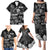 Aloha Vintage Quilt Family Matching Puletasi Dress and Hawaiian Shirt Hawaiian Seamless - Black LT7 - Polynesian Pride