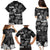 Aloha Vintage Quilt Family Matching Puletasi Dress and Hawaiian Shirt Hawaiian Seamless - Black LT7 - Polynesian Pride