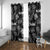 Aloha Vintage Quilt Window Curtain Hawaiian Seamless - Black LT7 With Grommets Black - Polynesian Pride