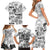 Aloha Vintage Quilt Family Matching Short Sleeve Bodycon Dress and Hawaiian Shirt Hawaiian Seamless - White LT7 - Polynesian Pride