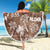 Aloha Vintage Quilt Beach Blanket Hawaiian Seamless - Brown LT7 - Polynesian Pride