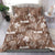 Aloha Vintage Quilt Bedding Set Hawaiian Seamless - Brown LT7 - Polynesian Pride