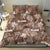 Aloha Vintage Quilt Bedding Set Hawaiian Seamless - Brown LT7 - Polynesian Pride