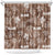 Aloha Vintage Quilt Shower Curtain Hawaiian Seamless - Brown LT7 Brown - Polynesian Pride