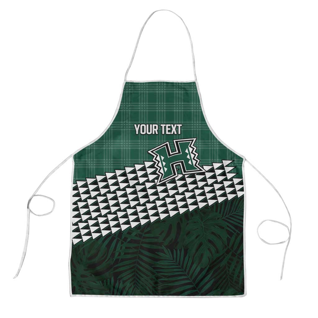 Rainbow Warriors Hawaii Personalized Palaka Apron LT7 Green - Polynesian Pride